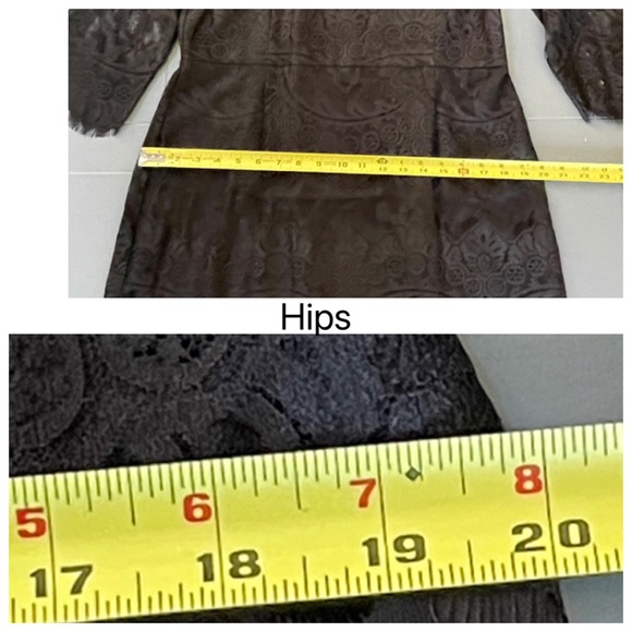 NWT BB DAKOTA Jayce Lace Black Sheath Party Cocktail Dress Size 14 - Picture 14 of 16